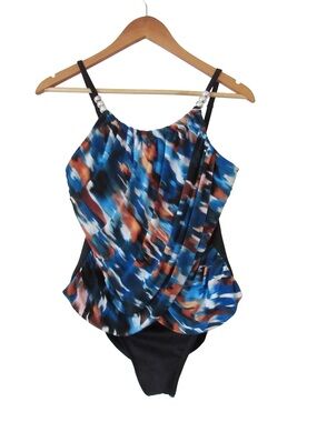 Magicsuit Chic Mystique Lisa One Piece Swimsuit 14 Underwire Tummy Control Beach